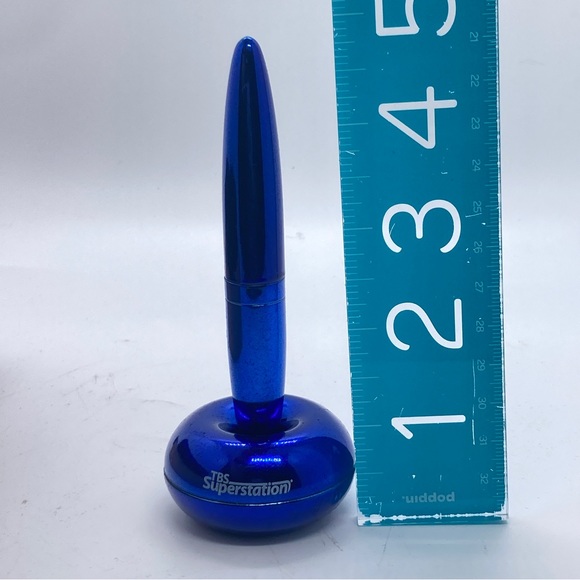 TBS Superstation Magnetic Floating Pen Promotional Item Blue Metal - Picture 7 of 7